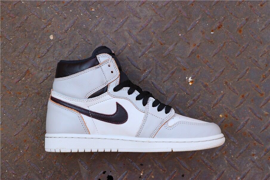 Nike SB x Air Jordan 1 Retro High OG Sneakers in Light Bone - product image from the listing.