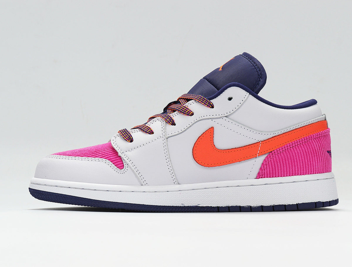 Nike Air Force 1 Low Sneakers, in White Pink Orange 554723-502 - product image from the listing.