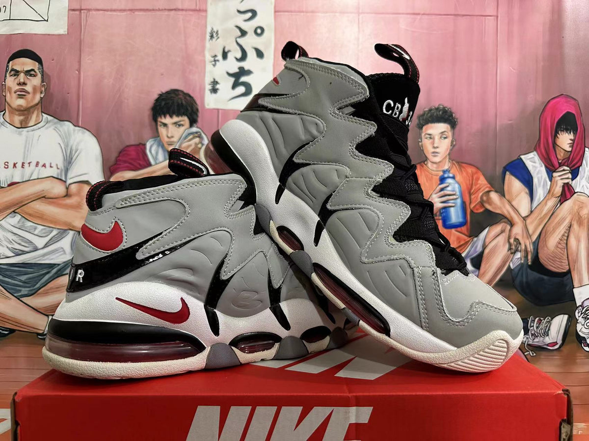 Nike Air Max CB 34 Basketball Shoes in Grey White Red - product image from the listing.