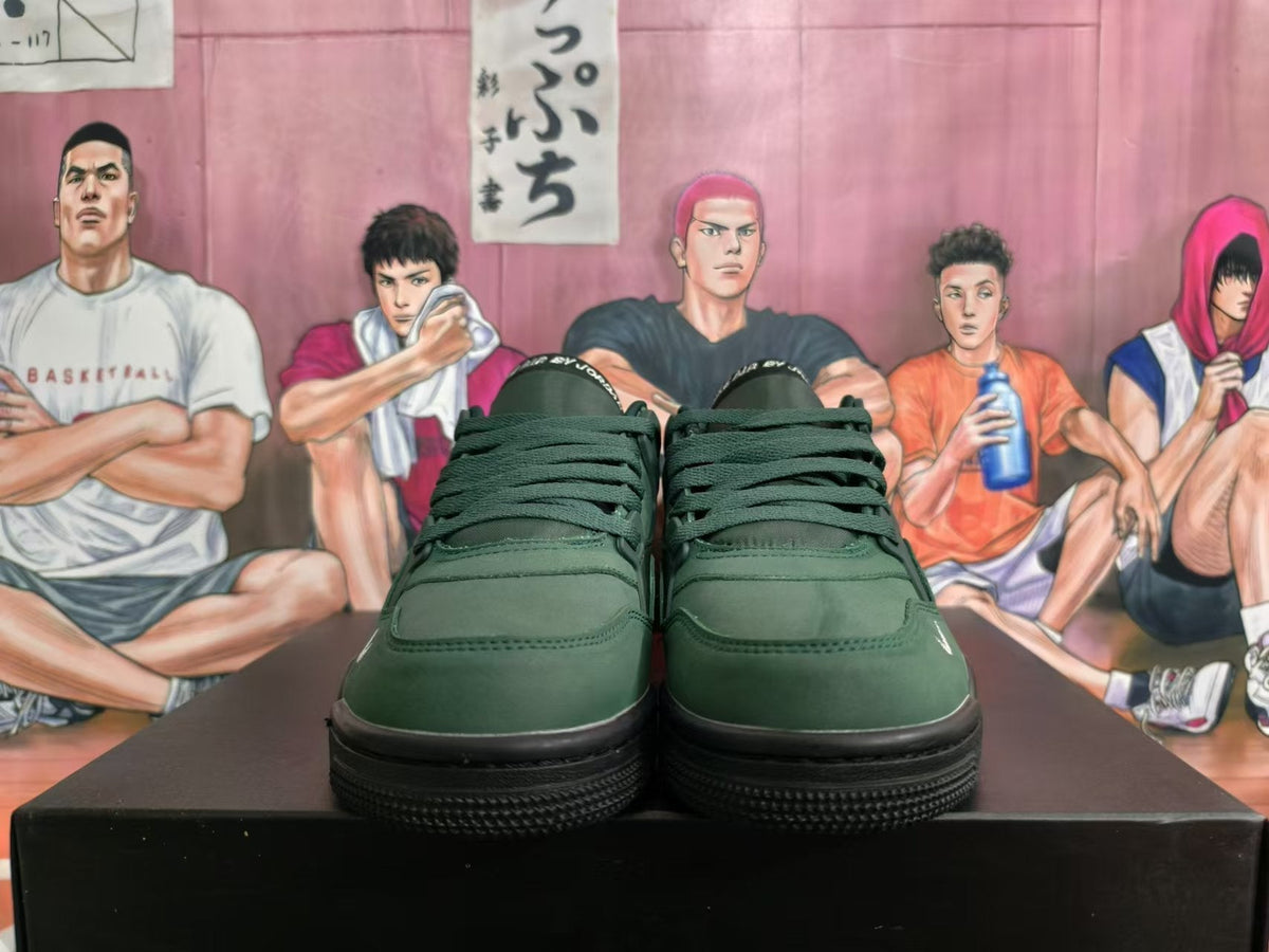 Nike Air Flight 89 Basketball Sneakers in Green - product image from the listing.