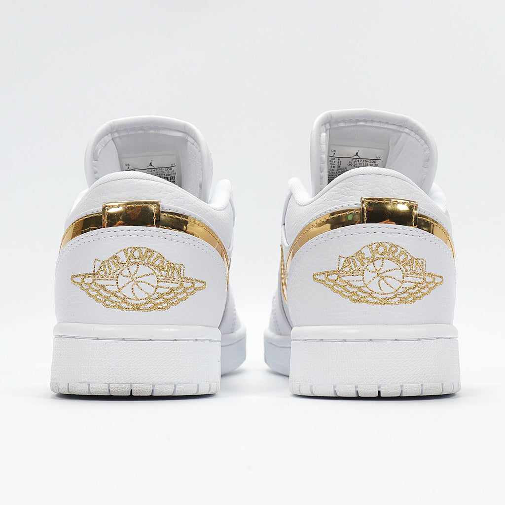 Nike Air Force 1 Low in White Metallic Gold CZ4776-100 - product image from the listing.