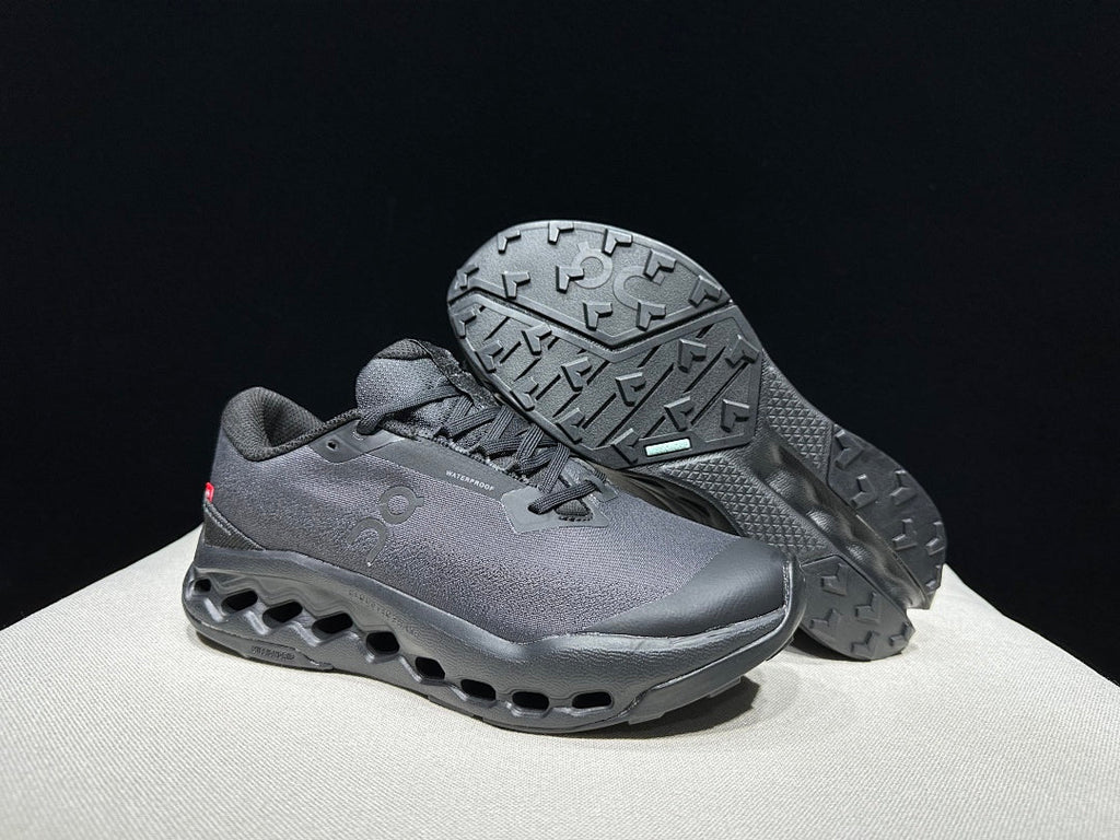 On Cloudsurfer Trail 2 Waterproof Trail Running Shoes, in Black - product image from the listing.