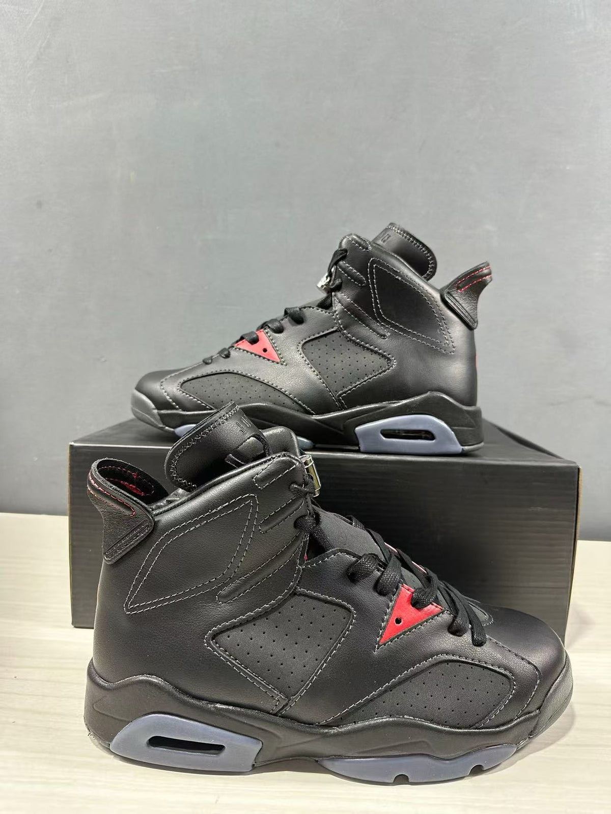 Air Jordan 6 BIN 23 Black High-Top Sneakers II6558-001 - product image from the listing.