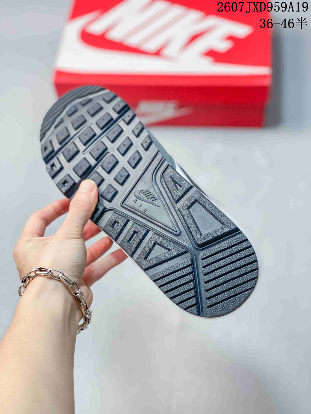 Nike Air Max Correlate Sneakers in Gray White Blue 511416-094 - product image from the listing.