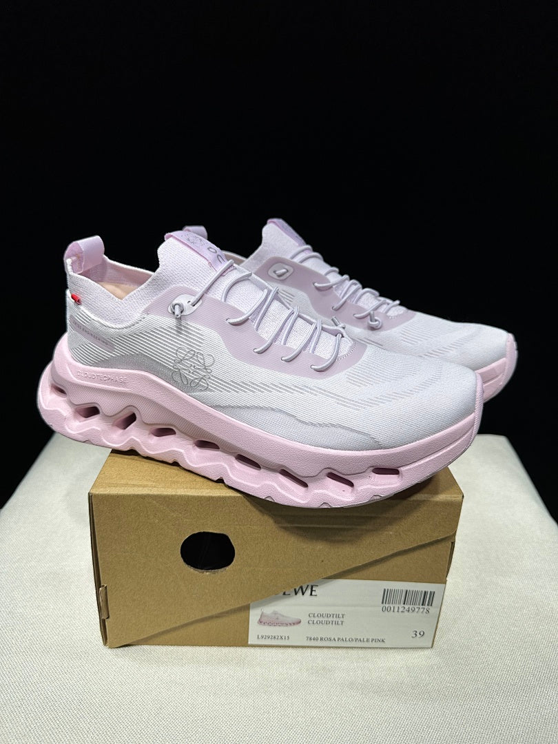 On x LOEWE Cloudtilt Sneakers in Rosa Palo and in Pale Pink - product image from the listing.