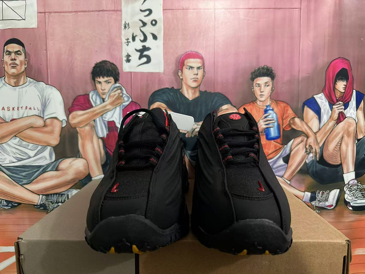 Nike Shox R4 Sneakers in Black and Red - product image from the listing.
