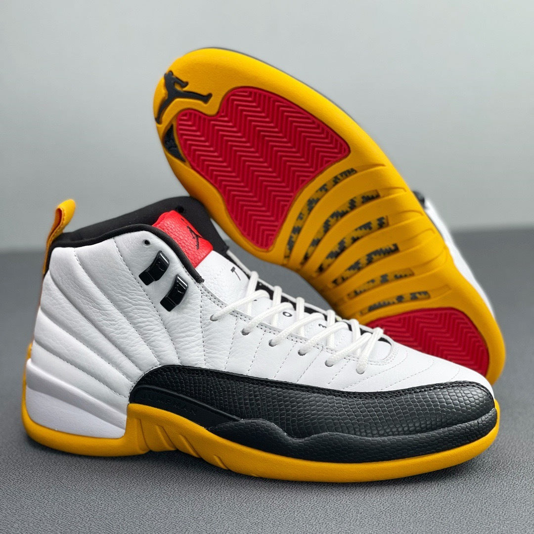 Air Jordan 12 25 Years in China White Black Yellow DR8887-100 - product image from the listing.