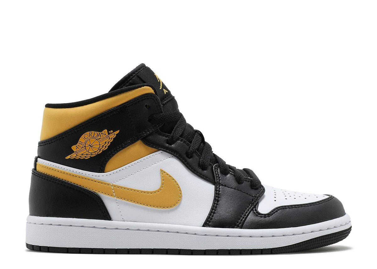 Air Jordan 1 Mid 'Black University Gold' Footwear - product image from the listing.