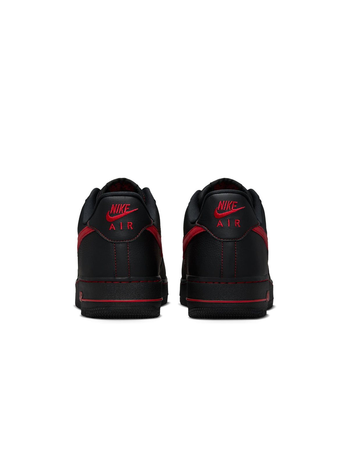 Men's Nike Air Force 1 '07 LV8 - Black/University Red - product image from the listing.