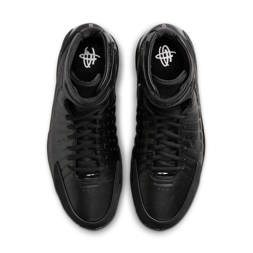 Men's Nike Air Zoom Huarache 2K4 OT Basketball Shoes "Black" - product image from the listing.