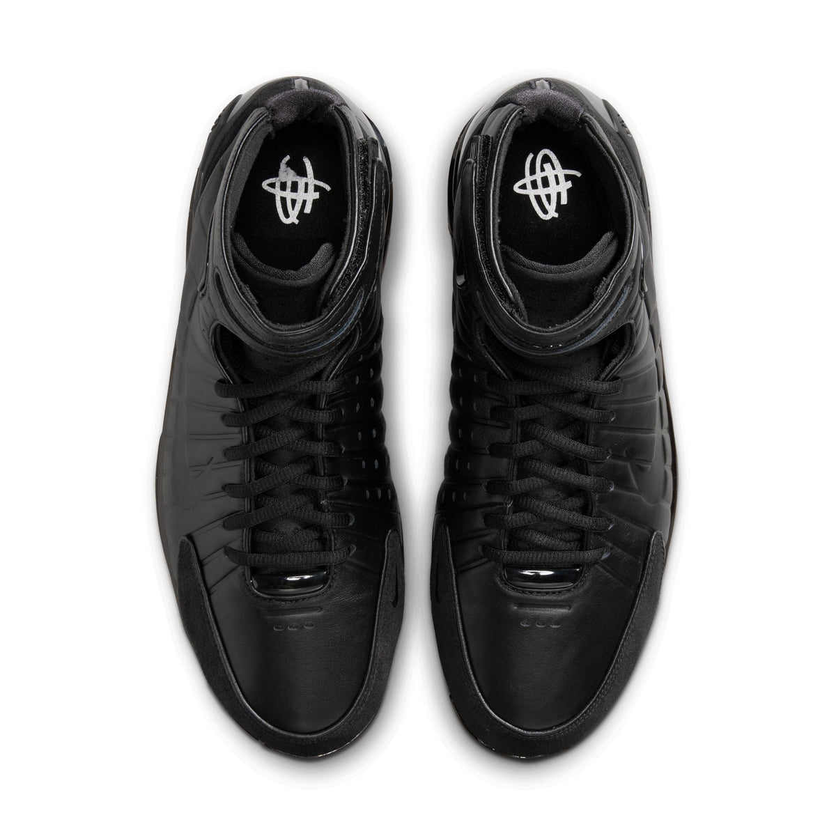 Men's Nike Air Zoom Huarache 2K4 OT Basketball Shoes "Black" - product image from the listing.