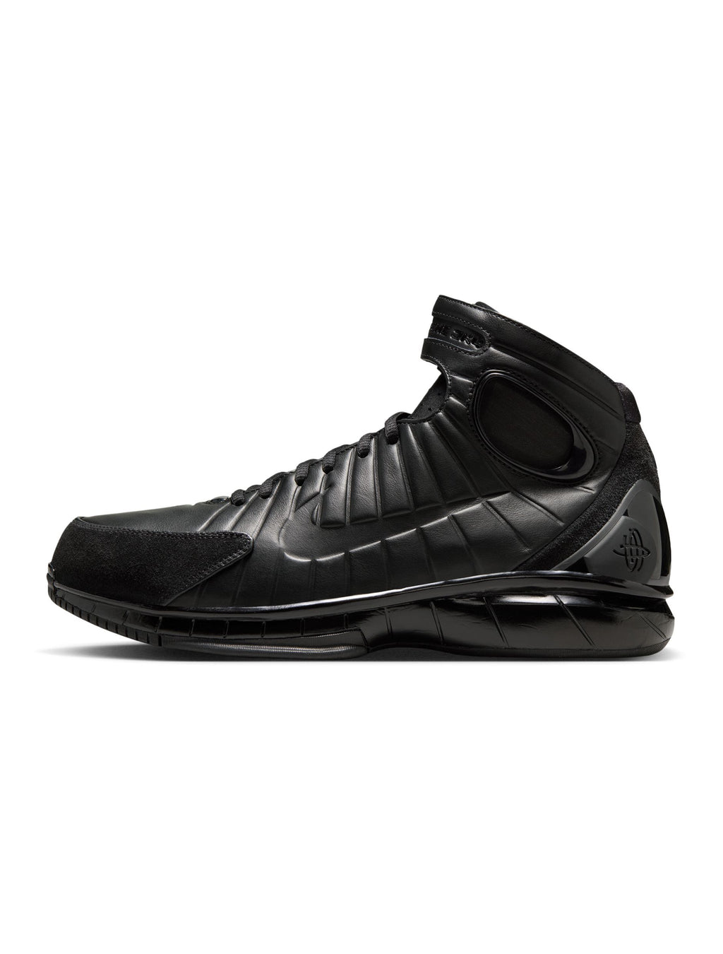 Men's Nike Air Zoom Huarache 2K4 OT Basketball Shoes "Black" - product image from the listing.