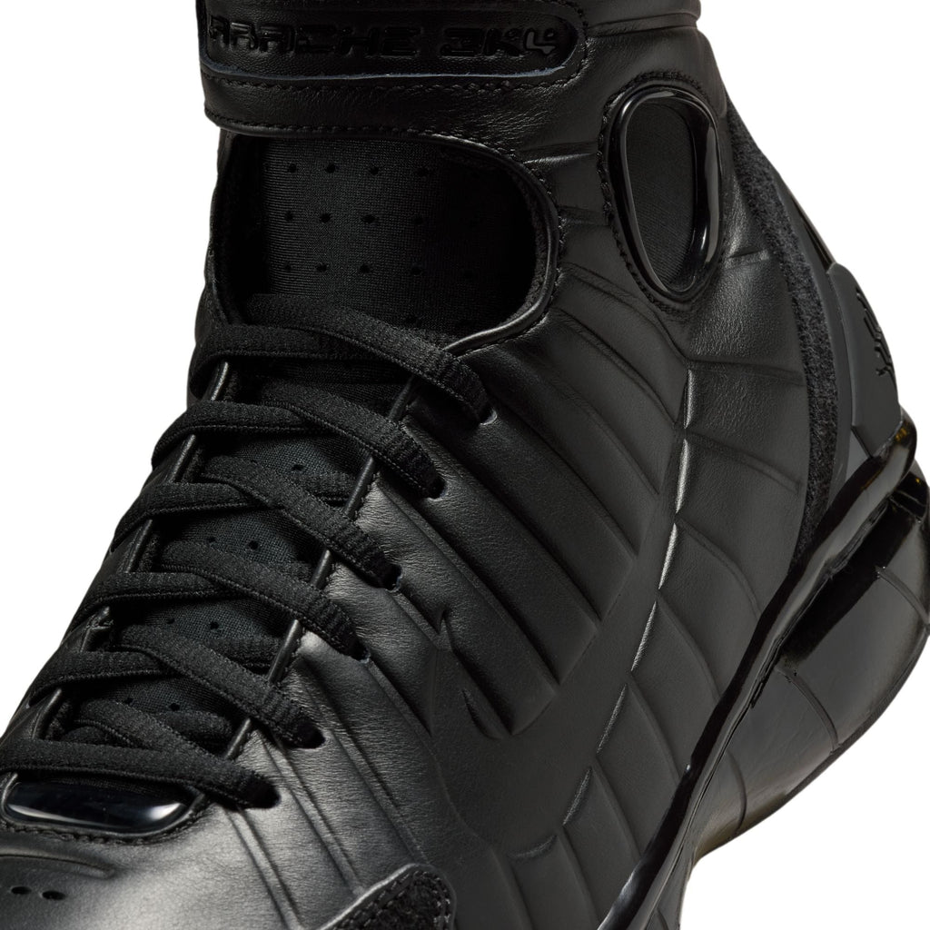 Men's Nike Air Zoom Huarache 2K4 OT Basketball Shoes "Black" - product image from the listing.