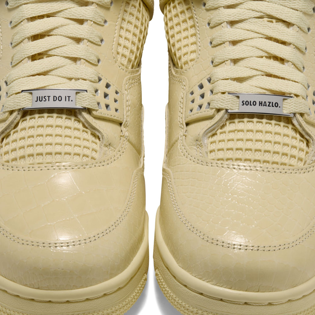 Men's Air Jordan 4 Retro x J Balvin "Amazonas / Lemonade" - - product image from the listing.