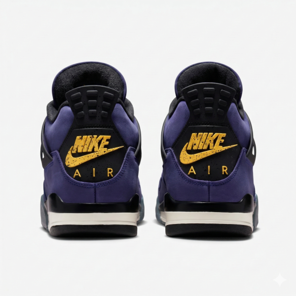 "Lakers" Air Jordan 4 - product photo shown in the listing for this item.
