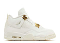 Wmns Air Jordan 4 Retro Metallic Gold Sneaker - product image from the listing.