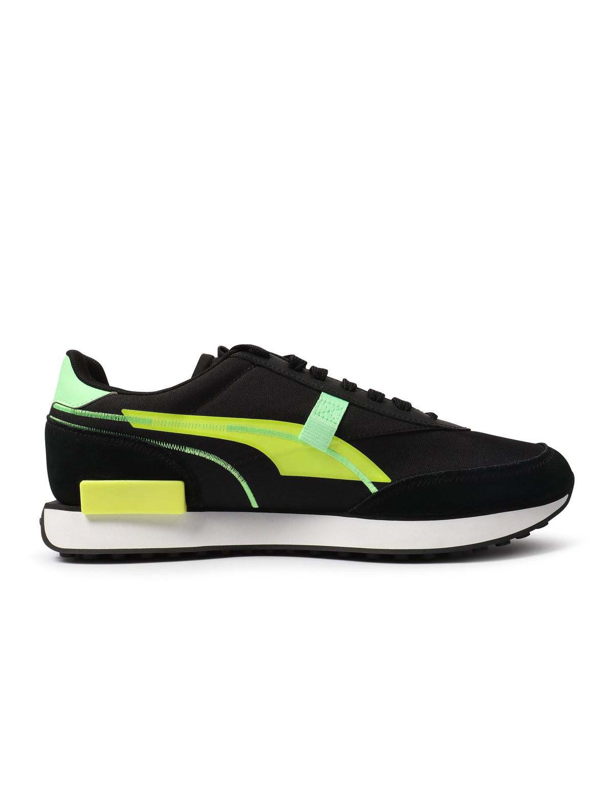 Puma Future Rider Twofold in Black/Yellow - product image from the listing.
