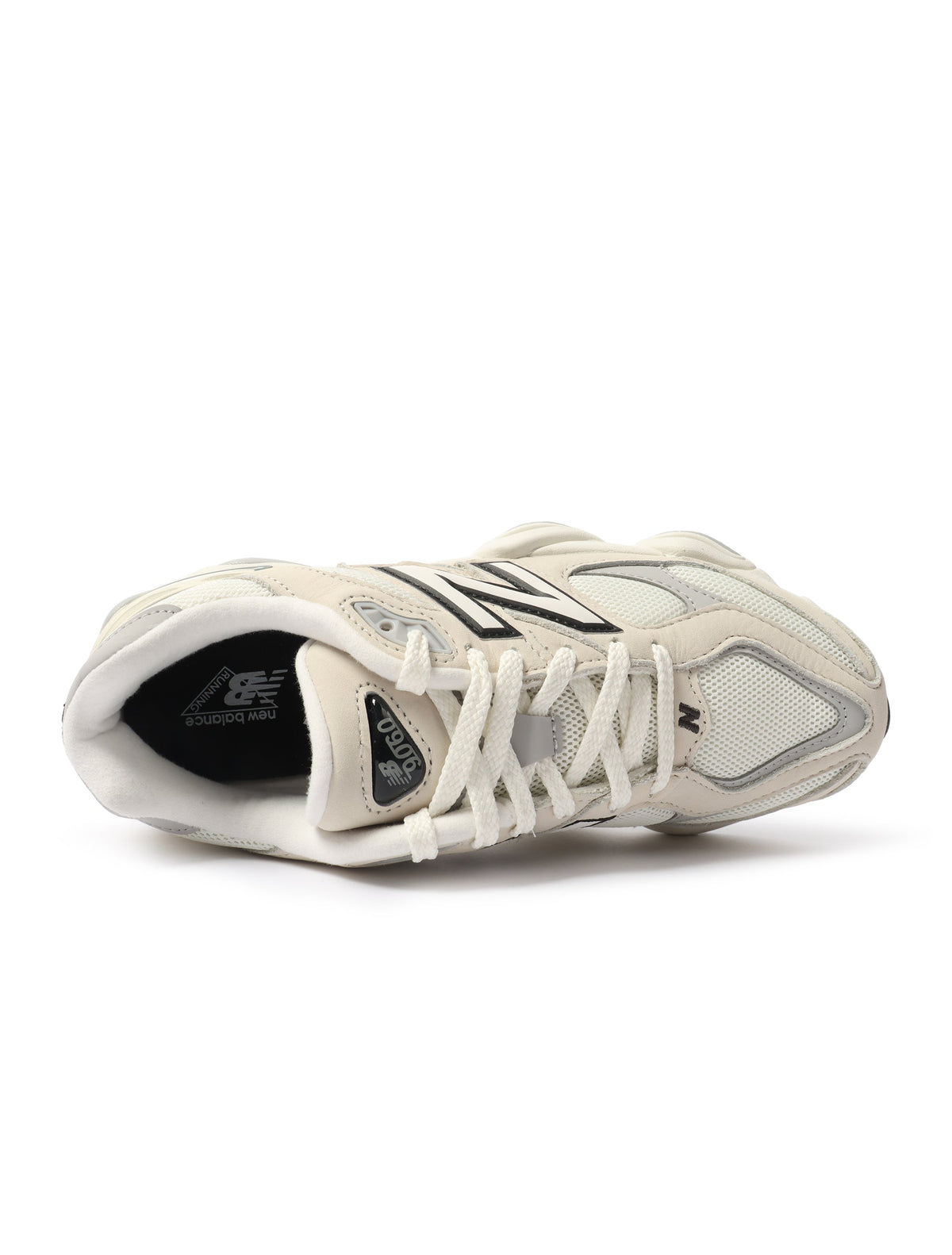Men's New Balance 9060 Lifestyle Shoes - White/Grey - product image from the listing.