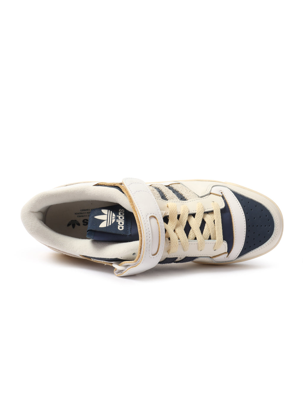 Men's Adidas Forum 84 Low - White/Navy - product image from the listing.