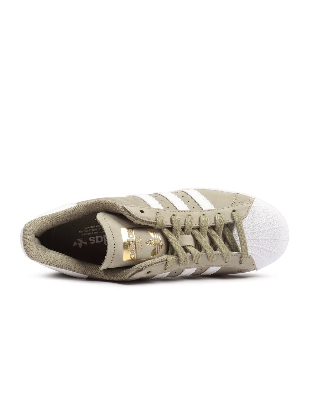Men's Adidas Superstar - Khaki - product image from the listing.