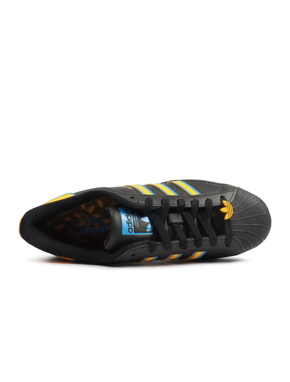 Men's Adidas Superstar - Black/Yellow - product image from the listing.