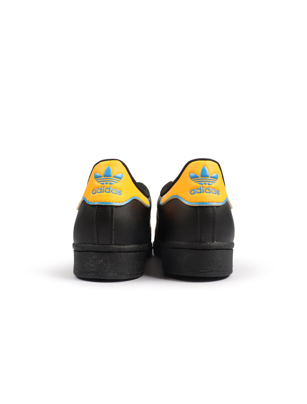 Men's Adidas Superstar - Black/Yellow - product image from the listing.