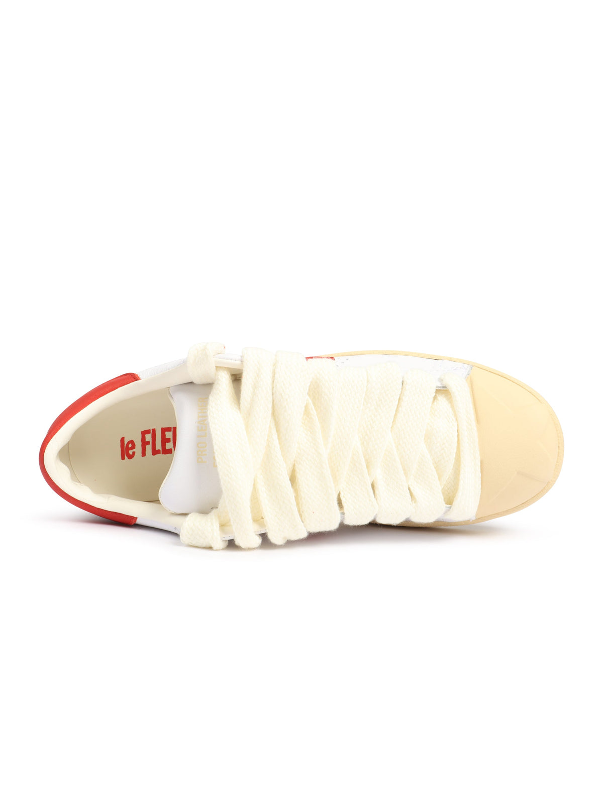 Men's Converse x Le Fleur Pro Leather OX - White/Molten Lava - product image from the listing.
