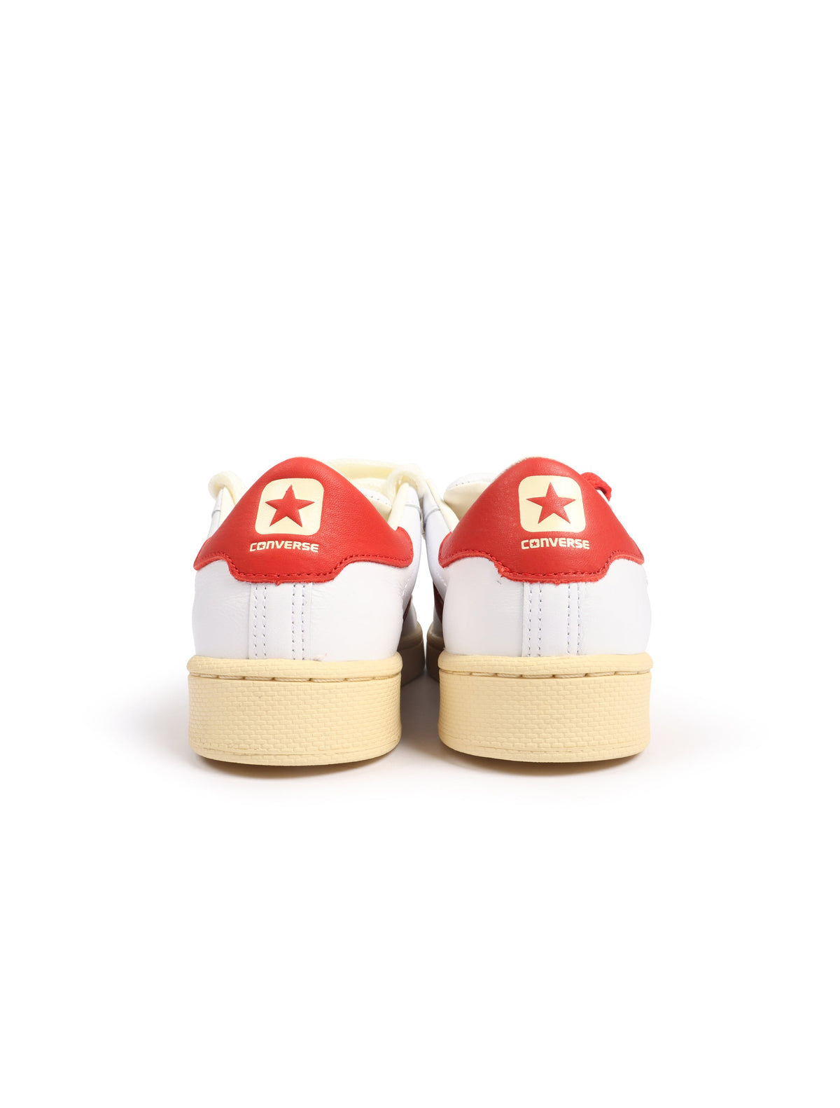Men's Converse x Le Fleur Pro Leather OX - White/Molten Lava - product image from the listing.