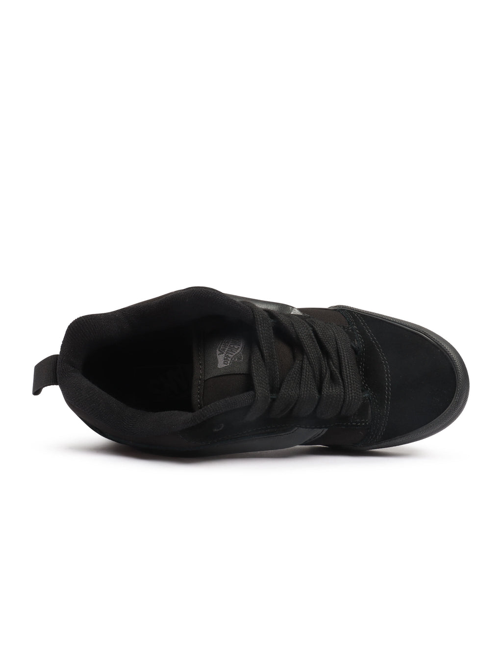 Men's Vans Knu Skool Suede Canvas - Triple Black - product image from the listing.