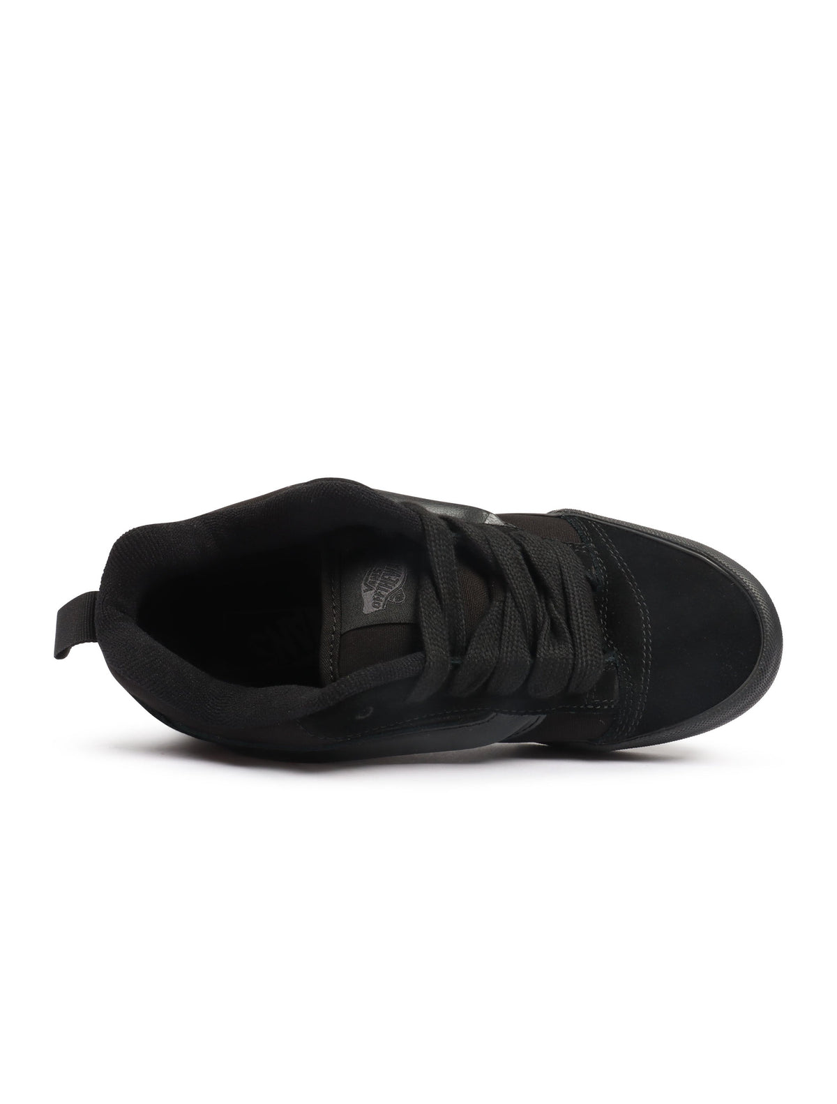 Men's Vans Knu Skool Suede Canvas - Triple Black - product image from the listing.