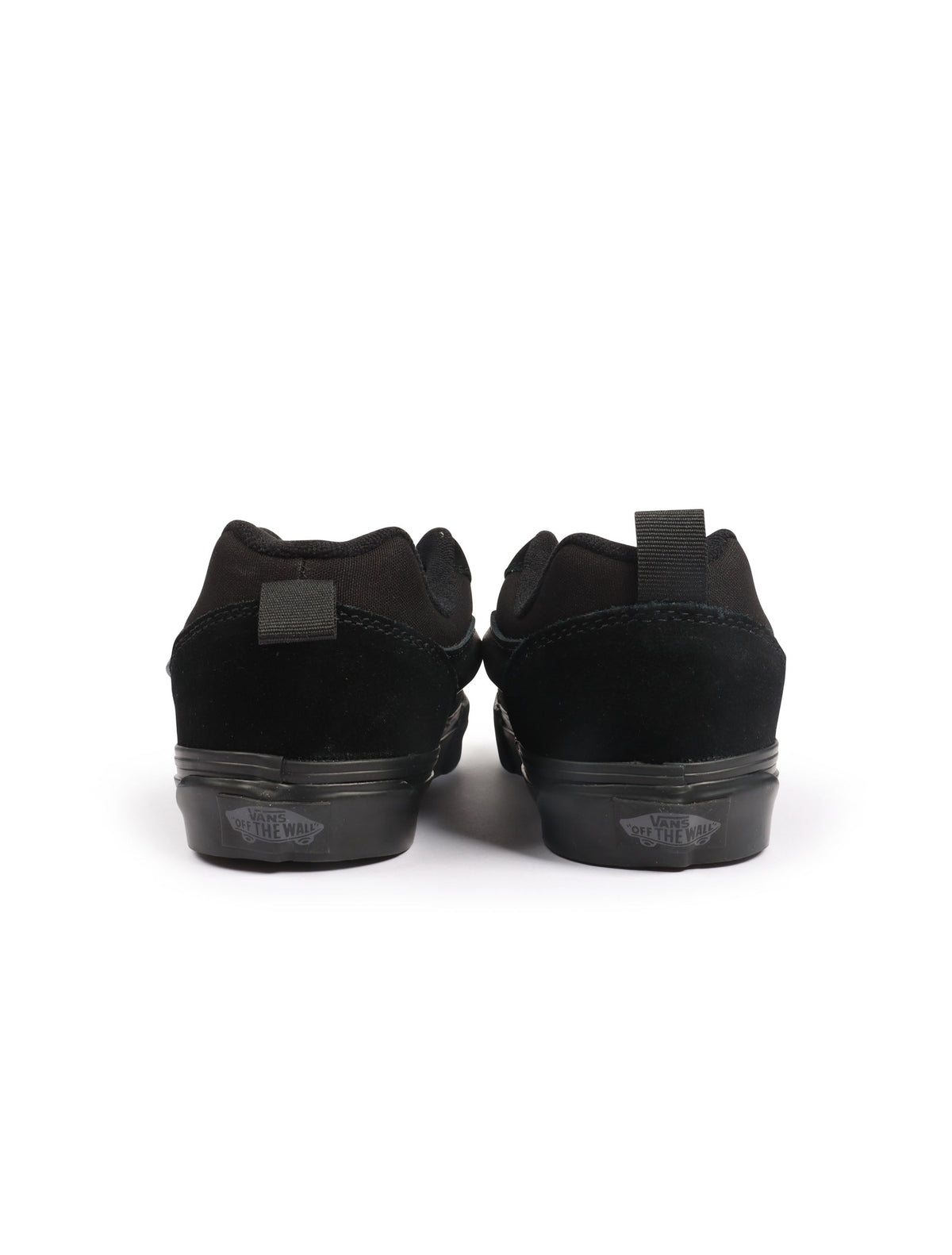 Men's Vans Knu Skool Suede Canvas - Triple Black - product image from the listing.