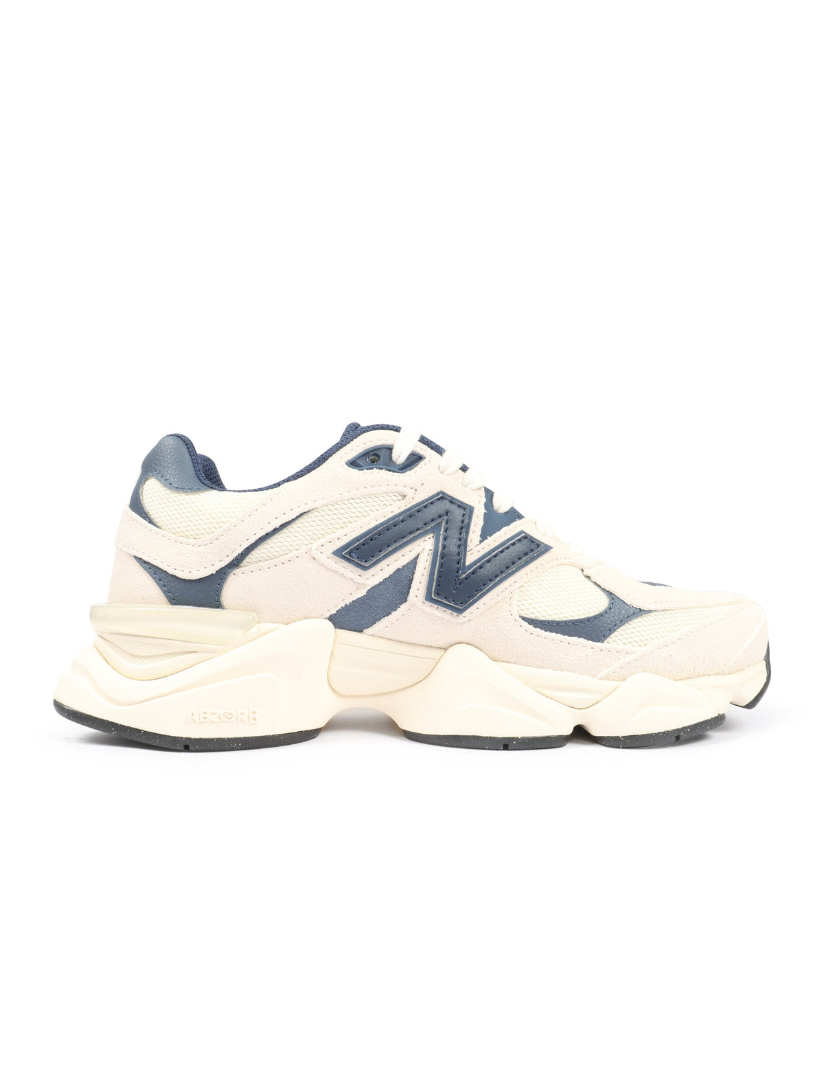 Men's New Balance 9060 Lifestyle Shoes - Cream/Navy - product image from the listing.
