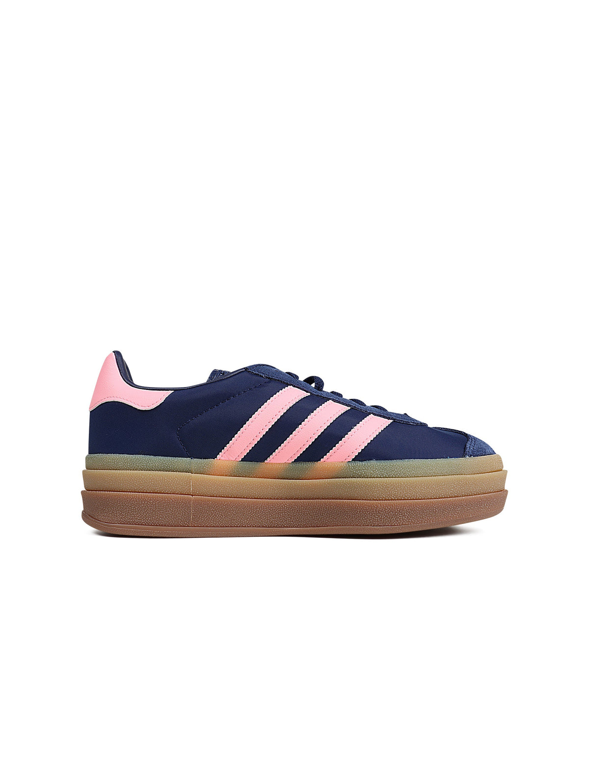Women's Adidas Gazelle Bold - Dark Blue/Pink - product image from the listing.
