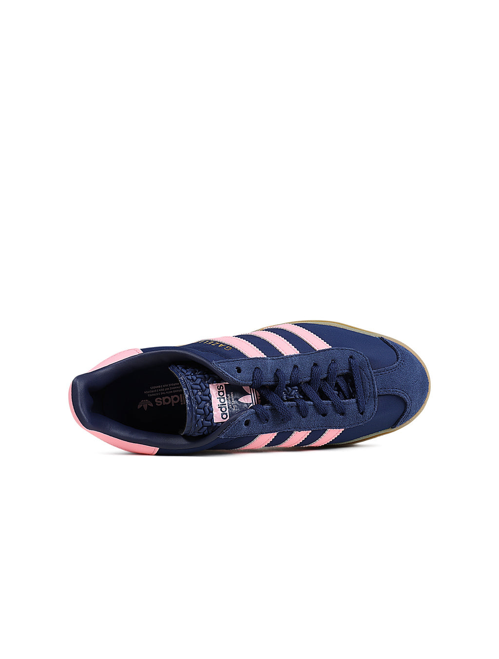 Women's Adidas Gazelle Bold - Dark Blue/Pink - product image from the listing.