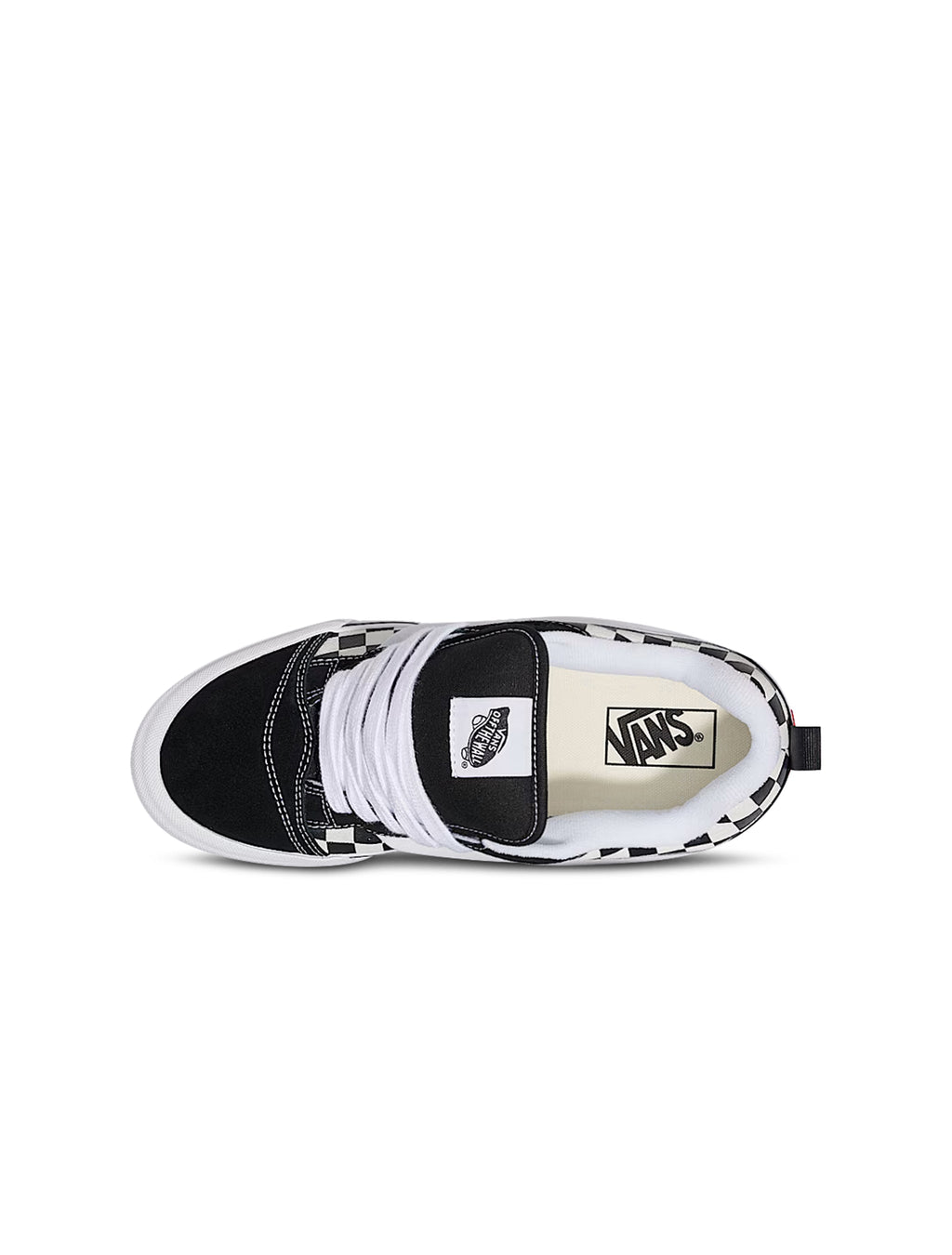 Checkerboard Black - Vans Big Kids Knu Skool - product image from the listing.
