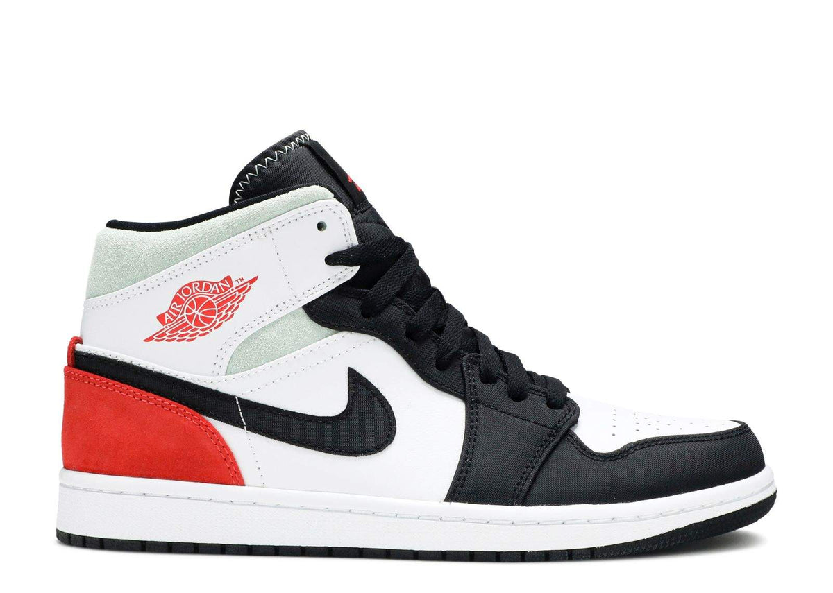 Air Jordan 1 Mid SE 'Red Black Toe' Footwear - product image from the listing.