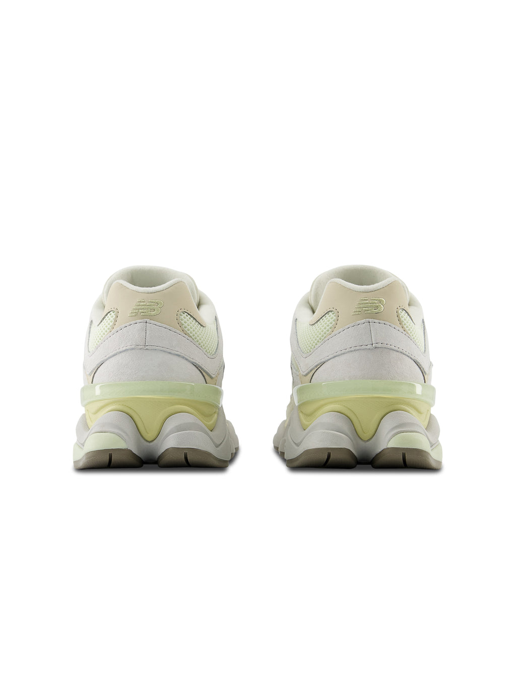Men's New Balance 9060 Lifestyle Shoes - White/Yellow - product image from the listing.