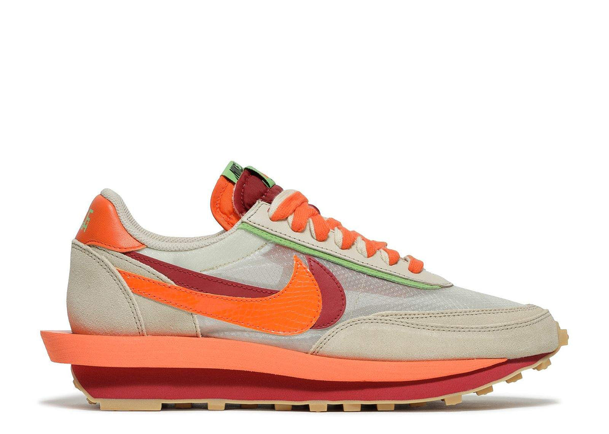 Nike sacai x Clot x LDWaffle 'Net Orange Blaze' Sneaker - product image from the listing.