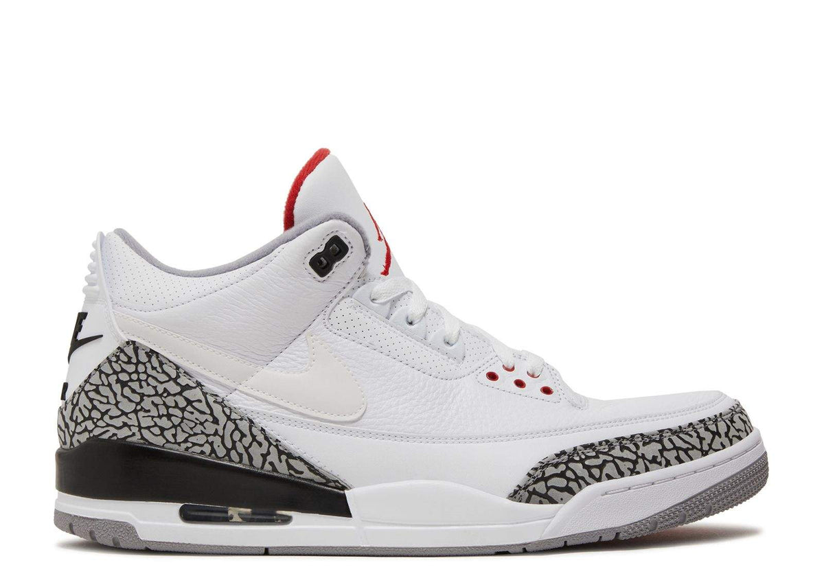 Air Jordan 3 Retro JTH NRG 'White Cement' Sneaker - product image from the listing.