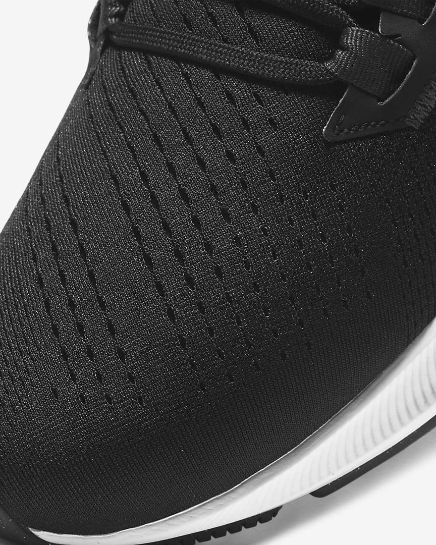 Nike Air Zoom Pegasus 38 Running Shoes in Black and White CW7356-002 - product image from the listing.