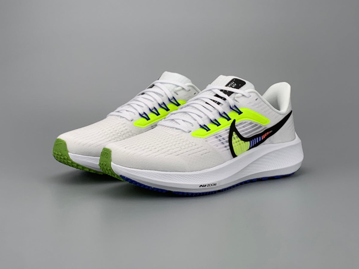 Nike Air Zoom Pegasus 39 Running Shoes in White Green DX1627-100 - product image from the listing.