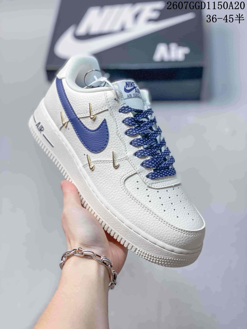 Nike Air Force 1 '07 Low Low-Top Sneakers in White - product image from the listing.
