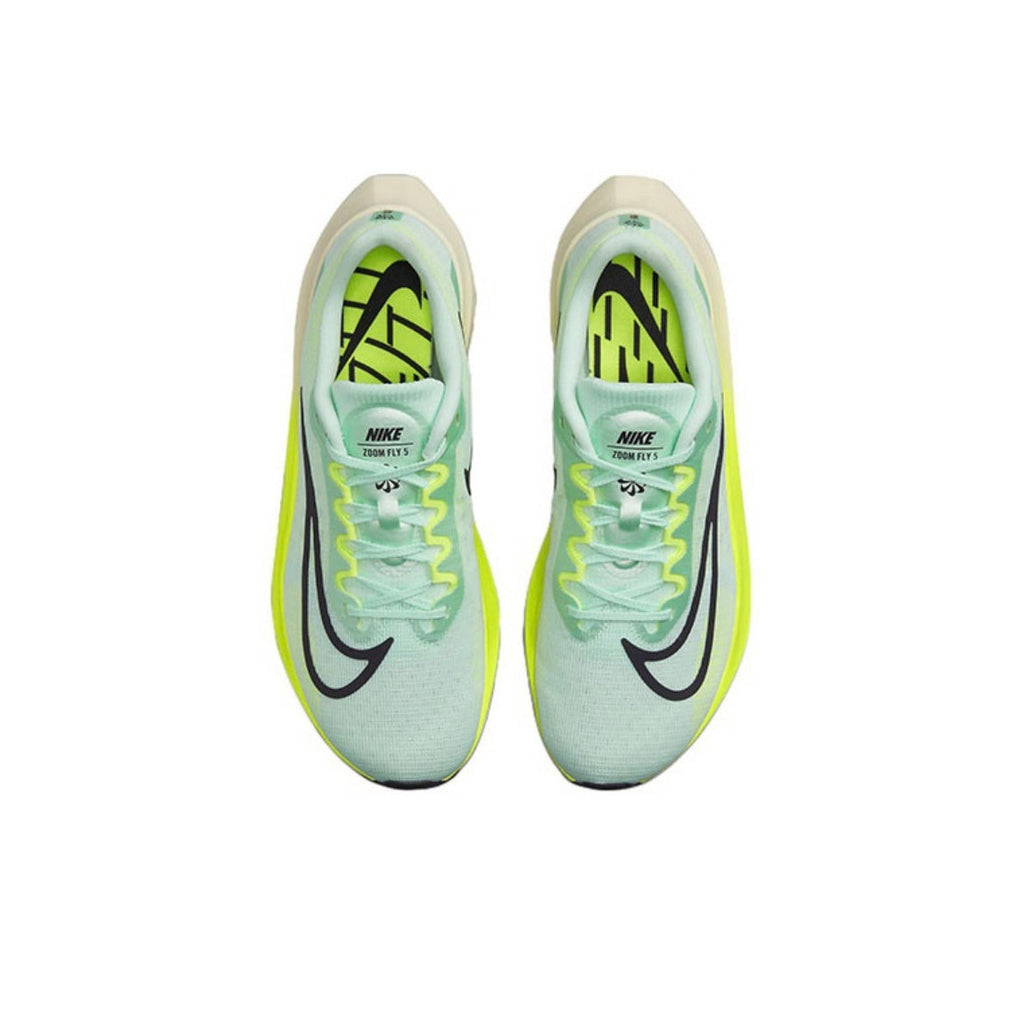 Nike Zoom Fly 5 Shoes for Running, Mint Green and Volt, DM8968-300 - product image from the listing.