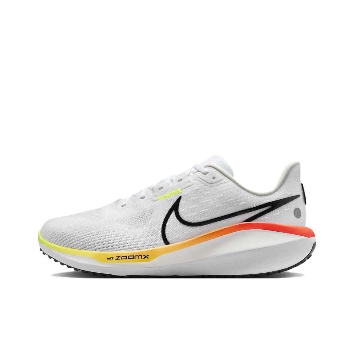 Nike Air Zoom Vomero 17 Running Shoes in White Orange HF4914-100 - product image from the listing.