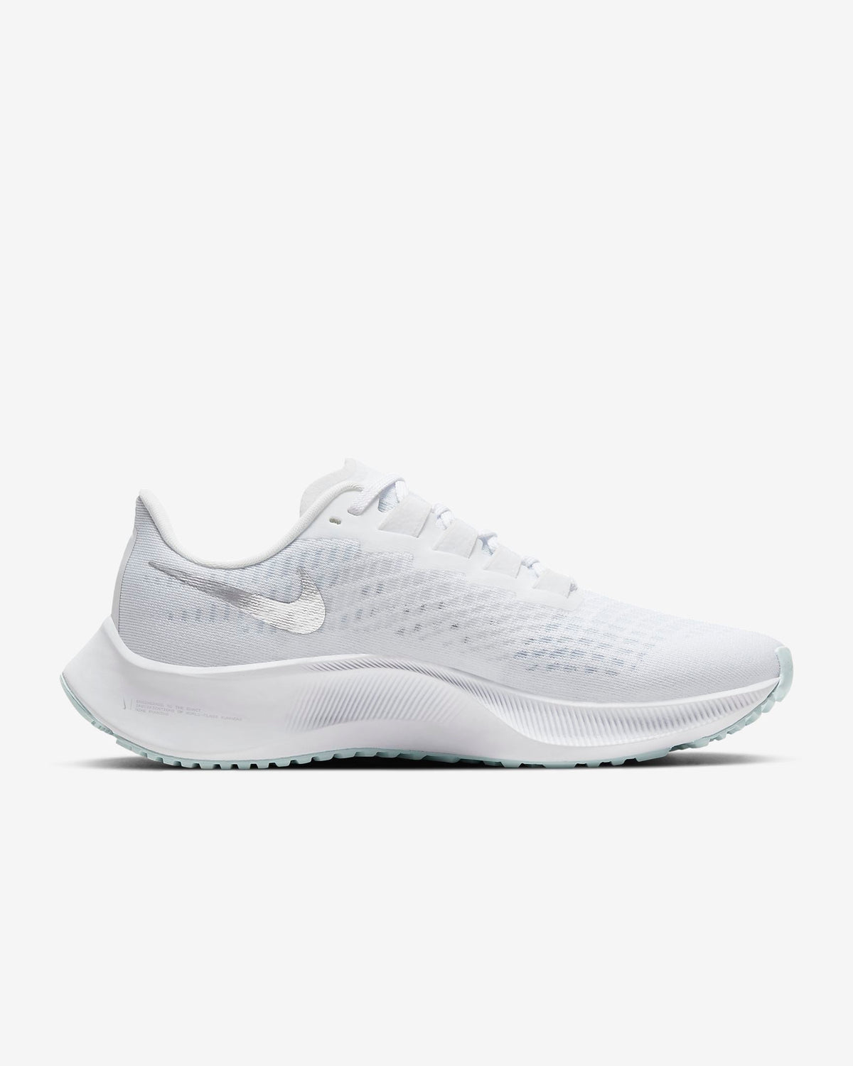 Nike Air Zoom Pegasus 37 Running Shoes in White BQ9647-101 - product image from the listing.