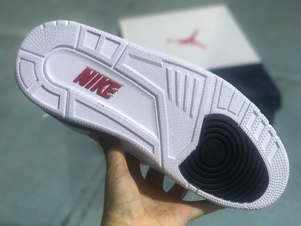 Air Jordan 3 Retro SE Sneakers White Fire Red Black - product image from the listing.