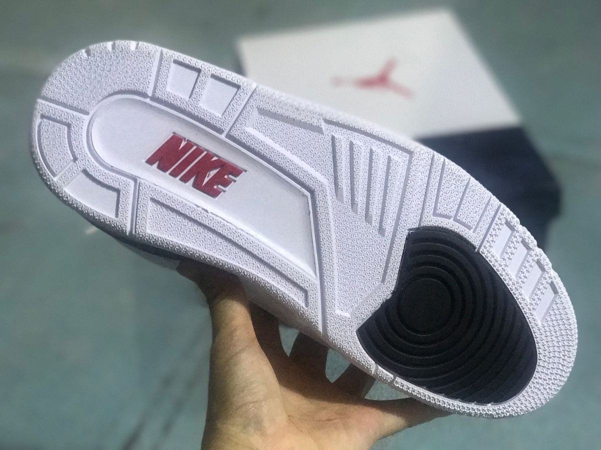 Air Jordan 3 Retro SE Sneakers White Fire Red Black - product image from the listing.