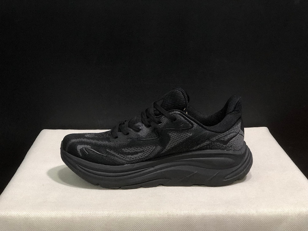 HOKA Clifton 10 Running Sneakers in Black - product image from the listing.