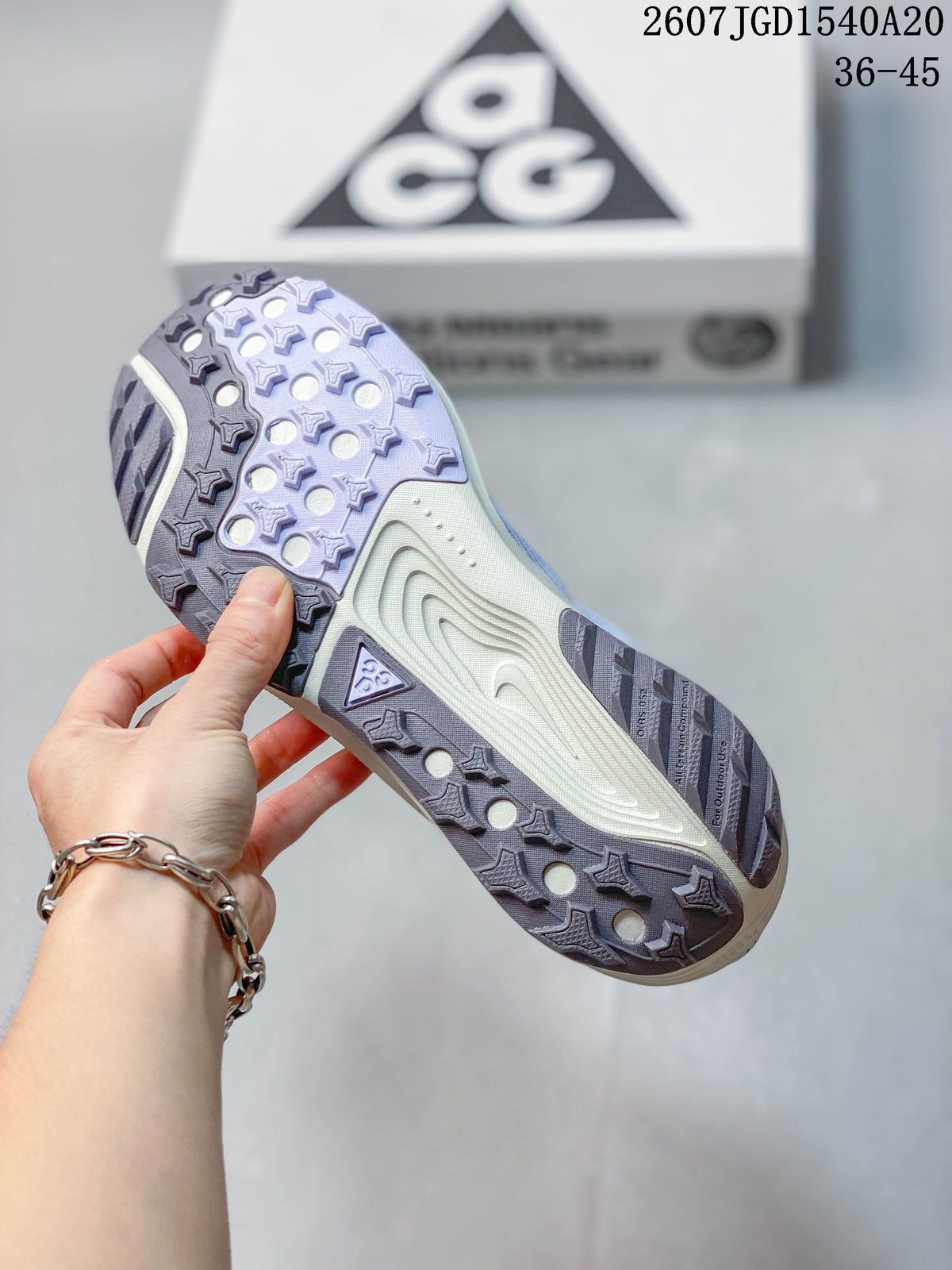Nike ACG Pegasus Trail Trainers Lavender HV8116-400 - product image from the listing.