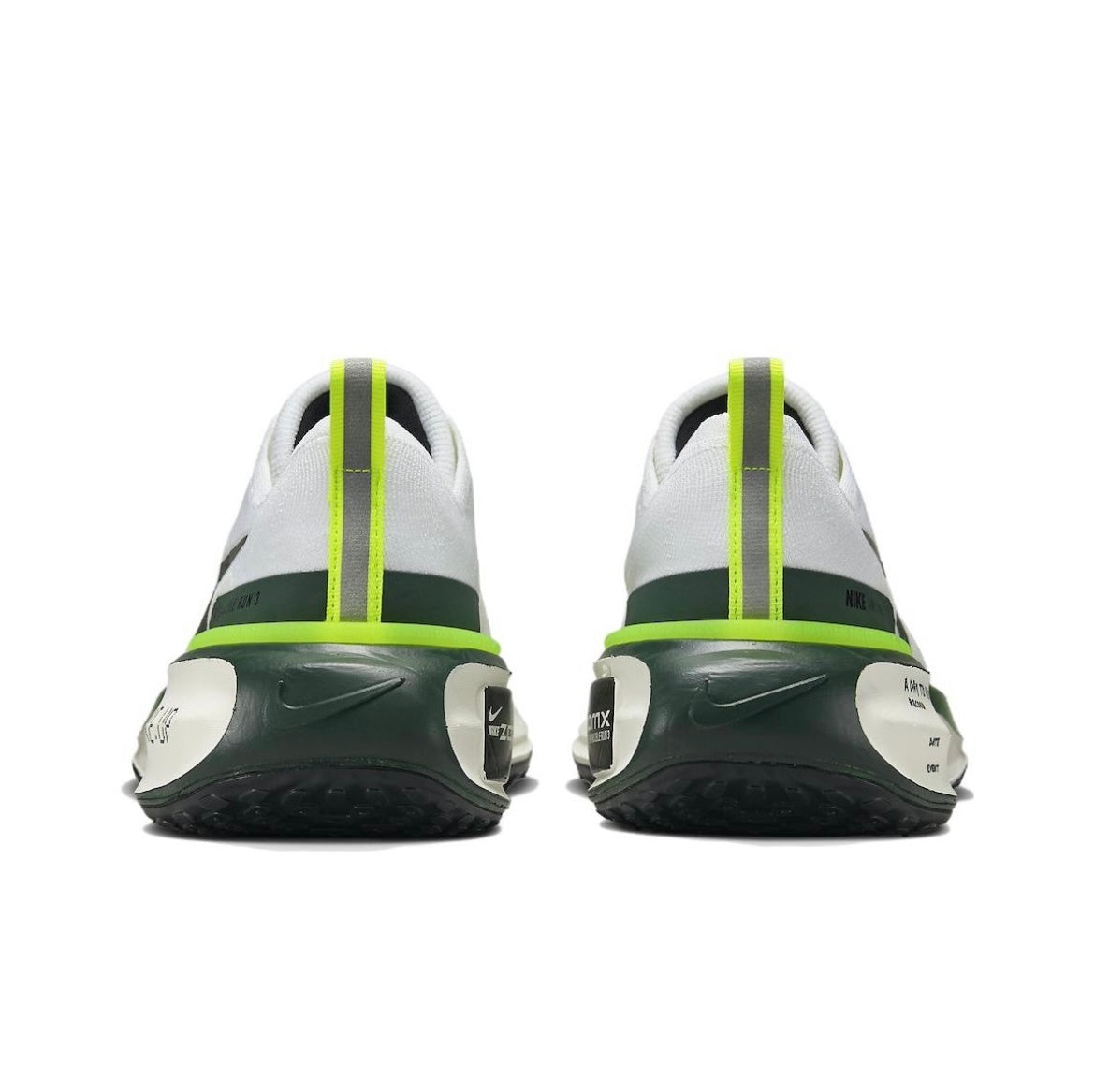 Nike ZoomX Invincible Run 3 Running Shoes in White Green FZ4018-100 - product image from the listing.
